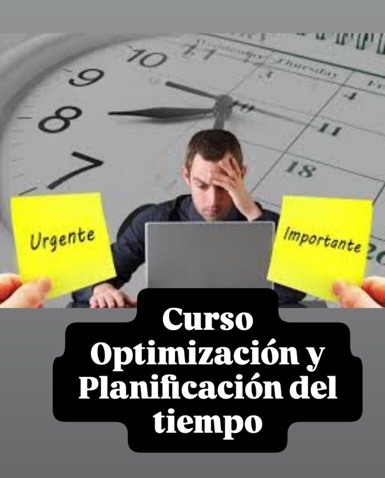 Curso Optimización y Planificación del Tiempo